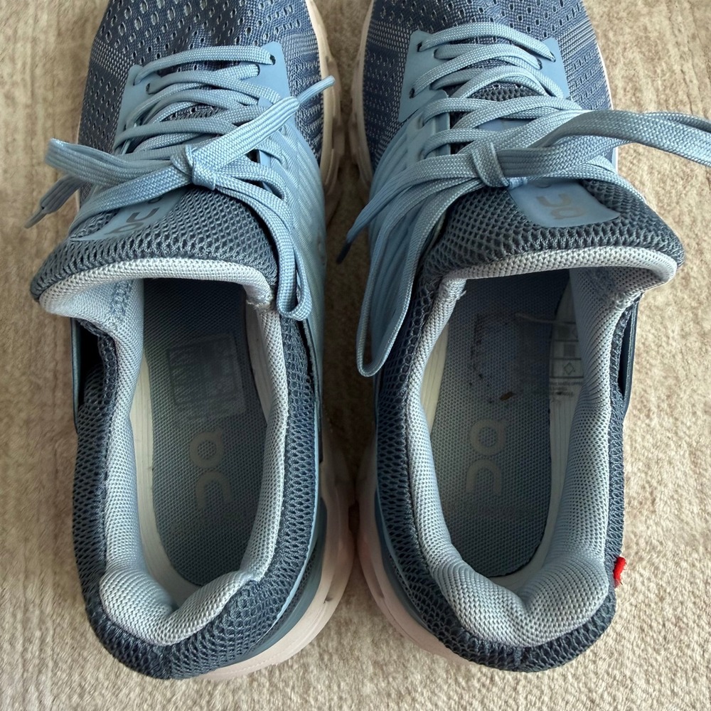 On Cloud Womens Blue Grey Running Shoes Sneakers SZ 8 - Picture 5 of 6